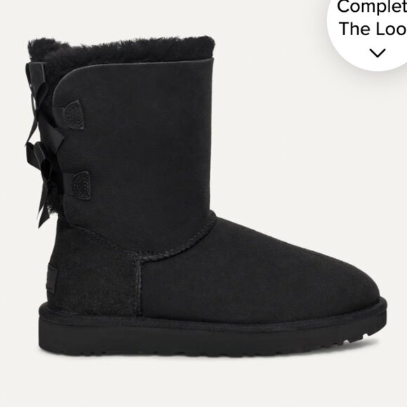 NWT UGG Women's Bailey Bow II, Black, size 9